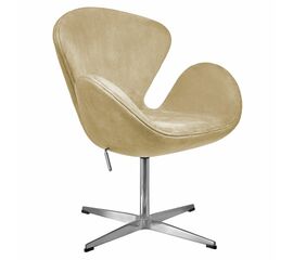 Кресло SWAN STYLE CHAIR карамельный, искусственная замша | Интернет магазин мебели и декора LifeDekor