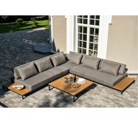 "Амальфия" трансформирующаяся лаунж-зона из алюминия, цвет графит | Интернет магазин мебели и декора LifeDekor