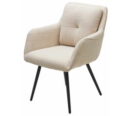 Стул VALLEYS Бежевый Lake-110, ткань / черный каркас / Товарный знак DISAUR | Интернет магазин мебели и декора LifeDekor