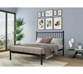 Кровать односпальная АРЗУ (120х200/металлическое основание) Черный | Интернет магазин мебели и декора LifeDekor