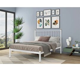 Кровать односпальная АРЗУ (120х200/металлическое основание) Белый | Интернет магазин мебели и декора LifeDekor