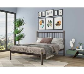 Кровать односпальная АРЗУ (120х200/металлическое основание) Коричневый бархат | Интернет магазин мебели и декора LifeDekor