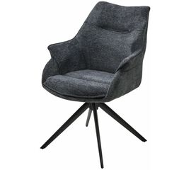 Стул OVE 360 град. поворот. RAVEN18 Серый, ткань / Черный, ®DISAUR | Интернет магазин мебели и декора LifeDekor