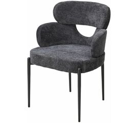 Стул VALTER RAVEN18 Серый, ткань / Черный каркас, ®DISAUR | Интернет магазин мебели и декора LifeDekor