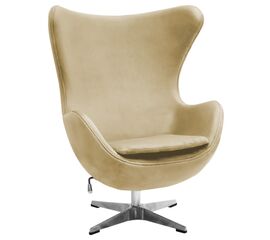 Кресло EGG STYLE CHAIR карамельный, искусственная замша | Интернет магазин мебели и декора LifeDekor