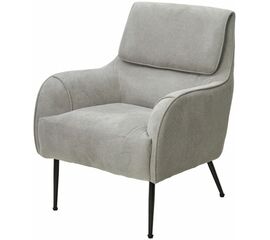 Кресло MAGDA Cato-16 серый, ткань / черный каркас, ®DISAUR | Интернет магазин мебели и декора LifeDekor