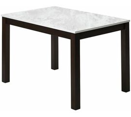 Стол TME-6931 MBH SWEDEN белый мрамор / темный орех  M-City | Интернет магазин мебели и декора LifeDekor