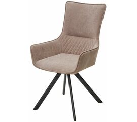 Стул GALAXY, 360 град. поворот. B5 Капучино, велюр / черный каркас, М-City | Интернет магазин мебели и декора LifeDekor