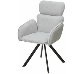 Стул LONG 360 град. поворот. NS10 Серый, букле / черный каркас, М-City | Интернет магазин мебели и декора LifeDekor