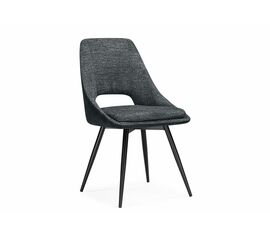 Стул на металлокаркасе Avianus вращающийся темно-серый / черный | Интернет магазин мебели и декора LifeDekor