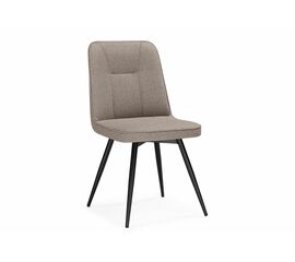 Стул на металлокаркасе Texas 3 поворотный светло-коричневый / черный | Интернет магазин мебели и декора LifeDekor