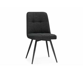 Стул на металлокаркасе Texas 4 поворотный темно-серый / черный | Интернет магазин мебели и декора LifeDekor