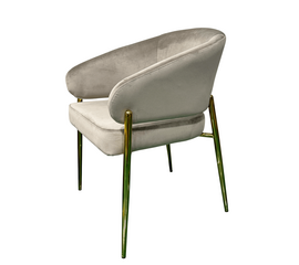 Стул обеденный Стелла ART2959-BG, бежевый/глянцевое золото | Интернет магазин мебели и декора LifeDekor