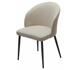 Стул GLORIA White CHACHA-140,  ткань/ черный каркас, ®DISAUR | Интернет магазин мебели и декора LifeDekor