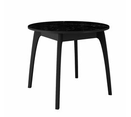 Стол DikLine MK46 Керамика Черный мрамор/подстолье черное/опоры черные | Интернет магазин мебели и декора LifeDekor