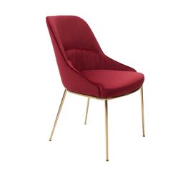 Кресло Etna винное, основание золото | Интернет магазин мебели и декора LifeDekor