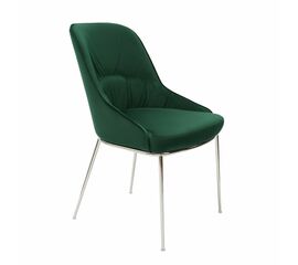 Кресло Etna зеленое, основание хром | Интернет магазин мебели и декора LifeDekor