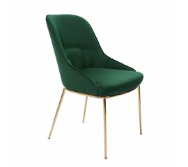 Кресло Etna зеленое, основание золото | Интернет магазин мебели и декора LifeDekor