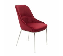 Кресло Etna винное, основание хром | Интернет магазин мебели и декора LifeDekor