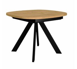 Стол DikLine B110 Дуб Каселла натуральный/опоры черные | Интернет магазин мебели и декора LifeDekor