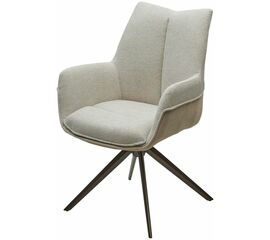 Стул PONTUS 360 град. поворот. KN01-05 Бежевый/ BZ1046-11 Бежевый/ Шоколадное золото, ®DISAUR | Интернет магазин мебели и декора LifeDekor