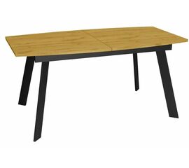 Стол DikLine XL160 Дуб Каселла натуральный, опоры черные | Интернет магазин мебели и декора LifeDekor