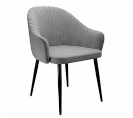 Стул DikLine 440 TW09 светло-серый, ножки черные | Интернет магазин мебели и декора LifeDekor