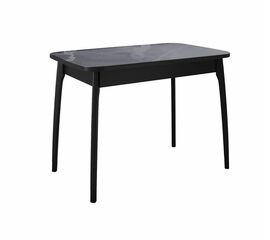 Стол DikLine MK40 Керамика Серый мрамор/подстолье черное/опоры черные | Интернет магазин мебели и декора LifeDekor