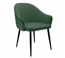 Стул DikLine 440 TW14 зеленый, ножки черные | Интернет магазин мебели и декора LifeDekor