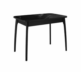 Стол DikLine MK40 Керамика Черный мрамор/подстолье черное/опоры черные | Интернет магазин мебели и декора LifeDekor