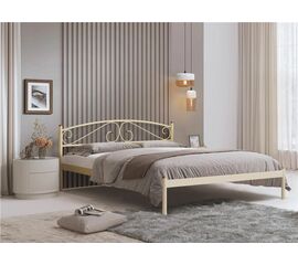 Кровать двуспальная Флоренция (160х200/металлическое основание) Бежевый | Интернет магазин мебели и декора LifeDekor