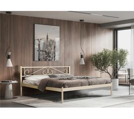 Кровать ШАРМ (140х200/металлическое основание) Бежевый | Интернет магазин мебели и декора LifeDekor