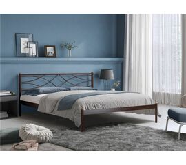 КроватьЭкзотика (180х200/цвет Коричневый бархат/ металлическое основание) | Интернет магазин мебели и декора LifeDekor