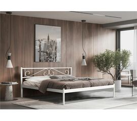 Кровать ШАРМ (120х200/металлическое основание) Белый | Интернет магазин мебели и декора LifeDekor