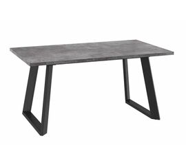 Стол раздвижной Loft Lux-160 (205)х90 Дымчатая керамика/Чёрный | Интернет магазин мебели и декора LifeDekor