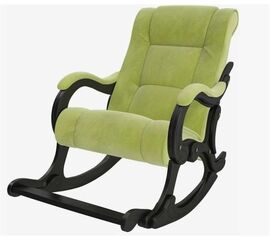Кресло-качалка Сенатор 77 (Венге / Verona Apple Green) | Интернет магазин мебели и декора LifeDekor