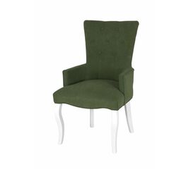 Кресло Виктория (эмаль белая / G09 - малахит) | Интернет магазин мебели и декора LifeDekor