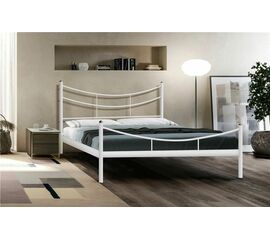 Кровать двуспальная Luna (180х200/металлическое основание) Белый | Интернет магазин мебели и декора LifeDekor