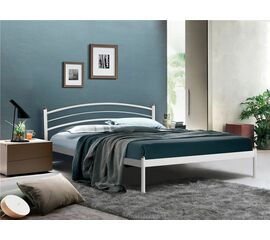 Кровать двуспальная ЭКО+ (120х200/металлическое основание) Белый | Интернет магазин мебели и декора LifeDekor