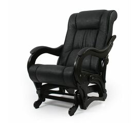 Кресло-маятник Сенатор 78 (Венге / Vegas Lite Black к/з) | Интернет магазин мебели и декора LifeDekor