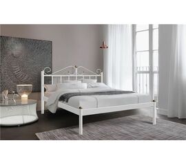 Кровать односпальная Розана (140х200/металлическое основание) Белый | Интернет магазин мебели и декора LifeDekor