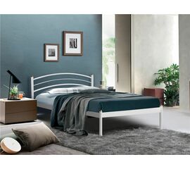 Кровать односпальная ЭКО+ (90х200/металлическое основание) Белый | Интернет магазин мебели и декора LifeDekor