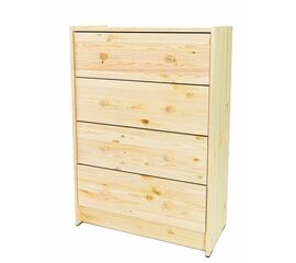 Комод Р4 (4 ящика/не окрашенный) | Интернет магазин мебели и декора LifeDekor