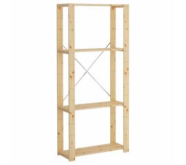 Стеллаж Хей с полками из реек (не окрашенный) 171х78х30 | Интернет магазин мебели и декора LifeDekor