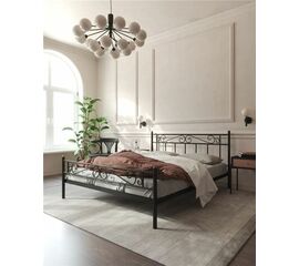 Кровать с изножьем "Франческа"  (180х200/ноги металл/цвет Чёрный) | Интернет магазин мебели и декора LifeDekor