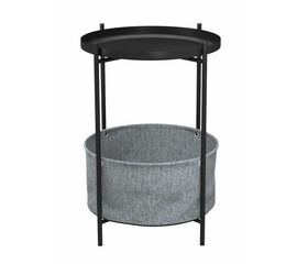 Стол журнальный "Берген" (рогожка 82/39, черный муар) | Интернет магазин мебели и декора LifeDekor