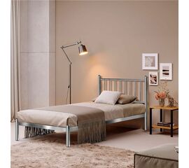 Кровать односпальная Арзу (90х200/металлическое основание) Хром | Интернет магазин мебели и декора LifeDekor