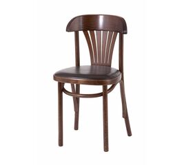 Стул "Астра классик" мягкий (Темный тон, экокожа коричневая) | Интернет магазин мебели и декора LifeDekor