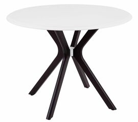 Стол Пекин (1000*1000+300/цвет столешницы Белый/цвет ножек Венге) | Интернет магазин мебели и декора LifeDekor