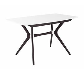 Стол Марко (1300*820+320/цвет столешницы Белый/цвет ножек Венге) | Интернет магазин мебели и декора LifeDekor